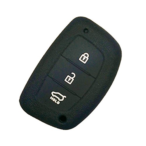 Coolbestda 3 Button Black Key Cover Case Shell for Hyundai Ix35 I30 Elantra I40
