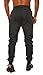 YoungLA Mens Slim Fit Joggers Fitness Sweatpants Gym Training 204 Charcoal Large
