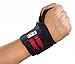 Fitness Wrist Wraps – 20” Medium Duty with Thumb Loop – Best Velcro Wraps for Weight Lifting Protection – Pair of Two for Men or Women with Bonus eBook