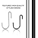 S Hooks Stainless Steel,S Shaped Hanging Hooks 20 Packs,Heavy Duty Hangers for Kitchen, Bathroom, Bedroom and Office, Spoons Pans Pots Utensils