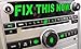 Radio Repair Kit Dash Replacement For 2007-2013 GM Head Unit Radio Vehicles Decal Stickers For Tahoe, Yukon, Denali, Silverado, Suburban, Avalanche, Acadia, Sierra, Saturn Outlook, Buick Enclave