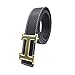 Maikun Mens Letter H Gold Buckle Synthetic Leather Belt