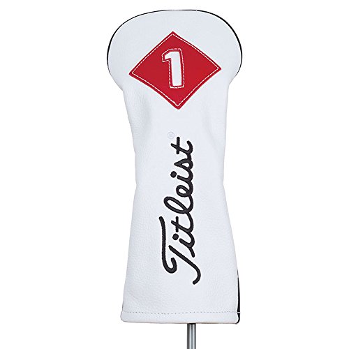 Titleist White Leather Driver Head Cover 2016 White
