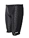 Srnfean Men's Quick Dry Swim Jammer Shorts Swimwear Black Print XX-Large