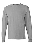 Gildan - 100% Cotton Long Sleeve T-Shirt. 5400 - Sport Grey G540 L