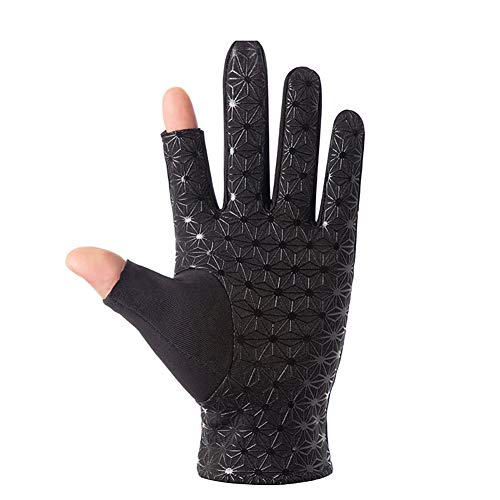 LETSVDO Angelhandschuhe Winter Reiten 2 Finger rutschfeste Handschuhe für Damen Herren Fotografie Bootfahren Segeln… – Bild 4