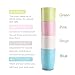 Jaunpy Unbreakable Cups for Kids Bathroom Cup Tumbler with BPA Free Set of 4 Multicolor Drinking Cups