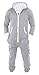 SKYLINEWEARS Men's Unisex Onesie Jumpsuit One Piece Non Footed Pajama Playsuit Large Gray
