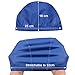 ewinever 3pcs Lycra Swimming Cap/Swim Cap/Swimming hat with PU Coat for Adult Men Women