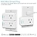 Mailiya Smart Plug Mini, Wi-Fi Switch Outlet Socket, No Hub Required, Compatible with Alexa, Wireless Remote Control your Devices from Anywhere, Mini Size Occupies Only One Socket - UL Listed