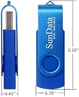 SunData 16GB USB 2.0 Flash Drive 3 Pack Swivel Design Thumb Drive - Black, view 7