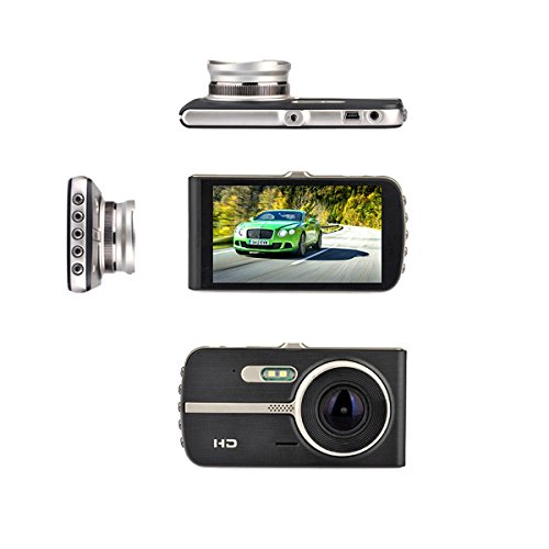 Dash Cam, EIVOTOR 1080P HD Dual Channel Dashboard Cameras Front and Rear, Driving Video Recorder with 4.0'' IPS Screen, Built In G-Sensor, Motion Detection, Loop Recorder - Thumbnail 6