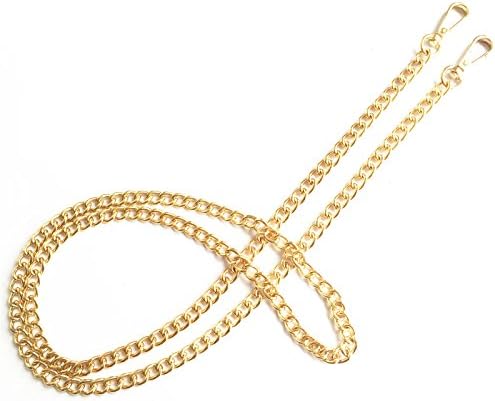 ONBLUE MNL-G 8MM Width Chain Strap Handbags Replacement Chains for Wallet Clutch Satchel Tote Bag 47" Purse Chain Shoulder Crossbody Bags Replacement Straps Gold Plated Hardware Chain - Gold