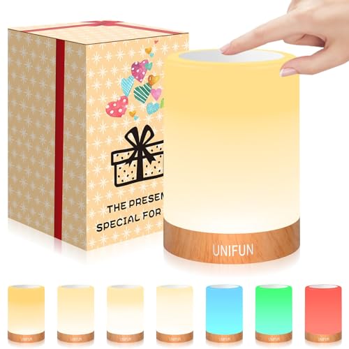 UNIFUN Baby Night Light Touch RGB Dimmable Bedside Lamp