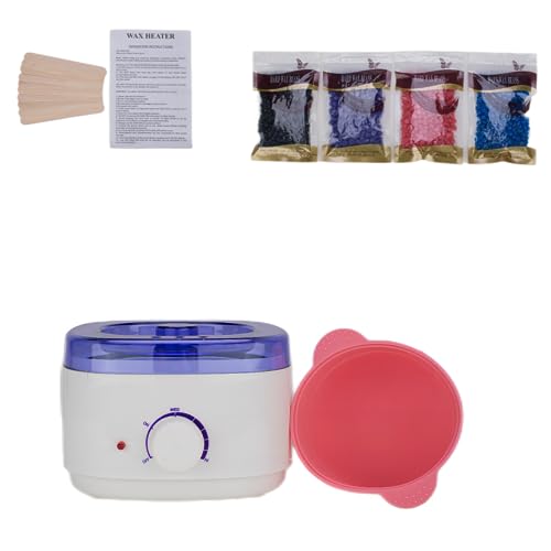 Waxing kit Wax Set Suitable for Sensitive Skin Hard Wax Bean Wax Heater Hair Removal Electric High end Digital Wax Heater Set Suitable for Facial, Body, Arm, and Leg Applicants