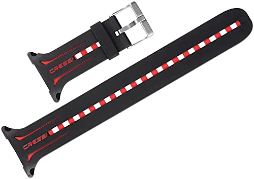 Cressi Giotto Strap for Dive Computer - Black/Red