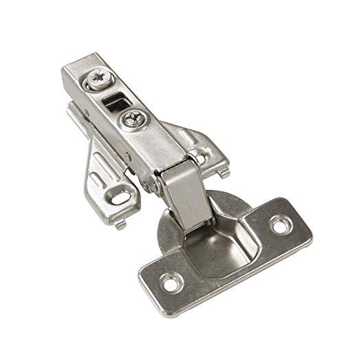 Soft Close Cabinet Hinges Satin Nickel, Full Overlay 105 Degree Opening Angle Clip On Face Frame Mounting Heavy Duty Kitchen Cabinet Hinges, 20 Pair - Thumbnail 4
