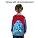CHANOV Dolphin Blanket Kids Sleeping Bag, Cartoon Kids Blankets with Tails, Plush Super Comfy Flannel Tail Blanket With Free Drawstring Backpack, A Sweet Gift for Kids and Girlfriends(Blue)