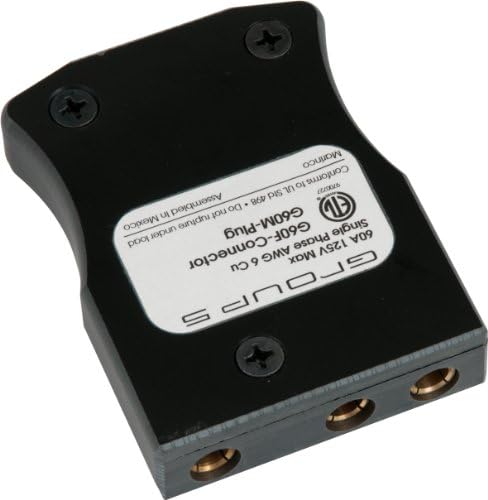 Marinco G60F Group5 Inline Stage Pin, 60 Amp, 125 Volt, Female
