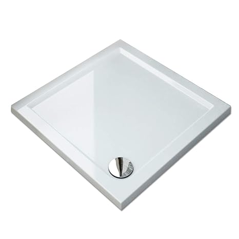 90x80x4cm Duschtasse Duschwanne Extra Flach 40 mm Eckig Weiß Rechteck