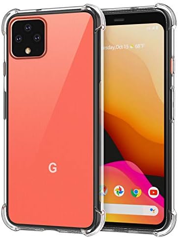 PLESON Google Pixel 4 XL Shockproof Case, Rugged Anti-Drop Anti-Scratch, Slim Fit Crystal Clear Protective Phone Case, [Support Wireless Charging] TPU Bumper Case Cover 2019 [Super Good Service]