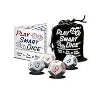 PlaySmart Dice: Uniquely Numbered Dice System with 5 Fun Games That Helps Kids Master Addition and Mulitplication Skills