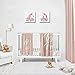 BOLUO Unicorn Canvas Wall Art for Girls Room Framed Painting Prints Rustic Picture Poster Nursery Children Kids Bedroom Decor Cute Pink 12x12 (D-2SET)
