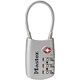 Master Lock 4688D TSA Accepted Cable Luggage Lock in Assorted Colors, 1-Pack