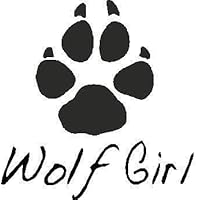 ELKS Unique Design Wolf Girl CAR Decal Sticker, Black, 6 Inch, Die Cut Vinyl Decal, for Windows, Cars, Trucks, Toolbox, Laptops, MacBook-virtually Any Hard Smooth Surface