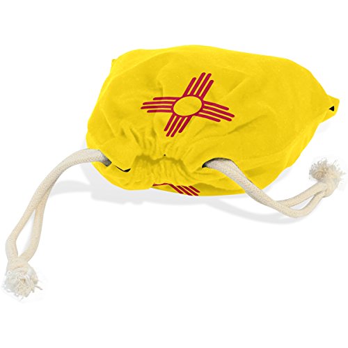 image for CoolPrintAll New Mexico State Flag Velvet Drawstring Gift Bag Wrap Pre