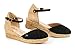 VISCATA Handmade in Spain Pubol Suede Wedge, Ankle-Strap, Closed Toe, Classic Espadrilles Heel