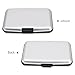 MaxGear RFID Credit Card Protector for Men Card Case Holder Hard Credit Card Cases Plastic Wallet Silver