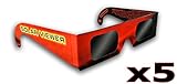 Solar Eclipse Glasses (Pack of 5) CE & ISO Certified