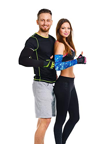 Mudder 8 Pairs Unisex UV Protection Arm Cooling Sleeves Ice Silk Arm Cover(8-Colors Set 3)