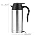 12V 750ml Stainless Steel Car Electric Heating Mug Drinking Cup Travel Kettle Water Boiler for Water Tea Coffee Milk