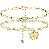 Initial Anklet Heart Charm Anklets 