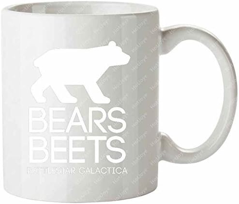 Bears Beets Battlestar Galactica Bears Jim Halpert Michael Scott Dunder Mifflin Dwight Schrute Television Tele The Office Mug Cap Cool Cup