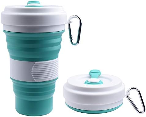 Smiling Shark Floding Travel Cup/Mug - Lightweight Water/Coffee Drinking Bottle Outdoor Camping Hiking - BPA Free