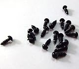 100x Plastic Animal Bear Doll Safety Screw Eyes