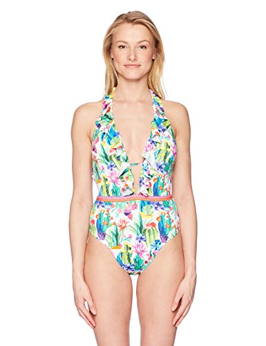 Nanette lepore women s front keyhole one piece swimsuit…