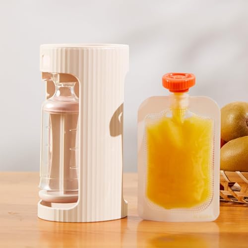 PandaEar Squeeze Station for Baby Puree Food Storage, Baby Food Pouch Filling Maker with 10 Pcs Pouches, Pouch Filling Station for Infant and Toddlers