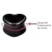 BodyJ4You 4PC Ear Plugs Heart Tunnels Glossy Black White Acrylic 2G Double Flare Expanders