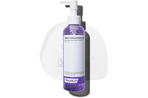 FRANKLY Pore Cleansing Oil, Oil Cleanser for Face l Makeup Blackhead Remover with BHA & LHA, Amino Acids, Hyaluronic Acid l All Skin Types, Korean Skin Care 6.8 fl oz