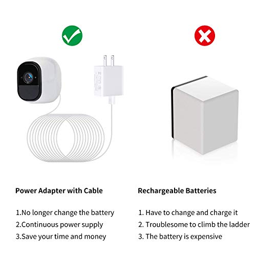 EaseBuy Arlo Power Cable and Charger Cables Adapter for Arlo Pro