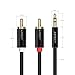 AIFFECT 3.5mm Aux to 2 RCA Stereo Audio Adapter Cable, 6.6 Feet