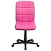 Flash Furniture Clayton Mid-Back Pink Quilted Vinyl Swivel Task Office Chair