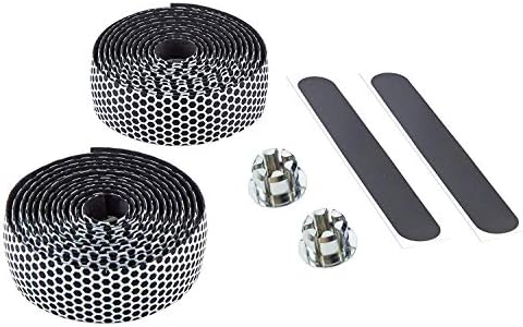 BNVB Bike Handlebar Tape 2Pcs Per Set with Bar Plugs, Superior Breathable Non-Slip Silicone Bar Tape for Road Bike Handle bar