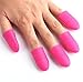 Anboo 10PCS Silica gel Nail Soak Off UV Gel Art Polish Remover Wrap CapGift (one size, Hot Pink)