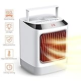 Space Heater Portable Heater Personal Heater Fan Electric Small Ceramic Heater for Office Bedroom Desk Home in Door Use,with Overheat Protection & Tip-Over Protection,7 colors light