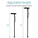 Vive Folding Cane with Light - Walking Adjustable Stick for Women, Men, Balance - Foldable Portable Collapsible Hand Balancing Mobility Aid - Lightweight, Heavy Duty, Comfortable - Swivel Quad Tip